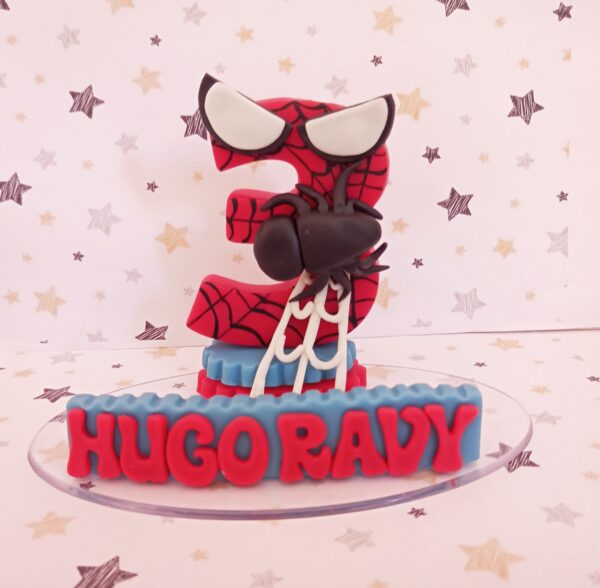 Vela Simples Homem-Aranha Personalizável