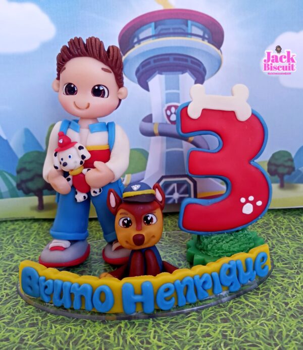 Topo de Bolo Patrulha Canina Personalizável