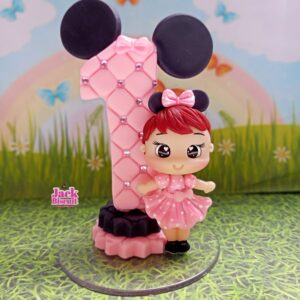 Vela Simples Minnie Mouse Personalizável