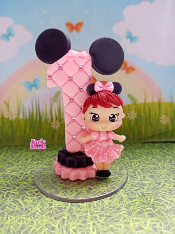 Vela Simples Minnie Mouse Personalizável