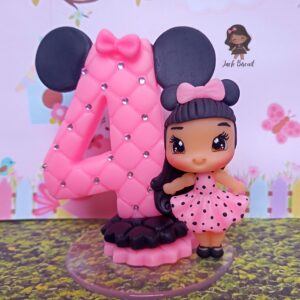 Vela Simples Minnie Mouse 2 Personalizável