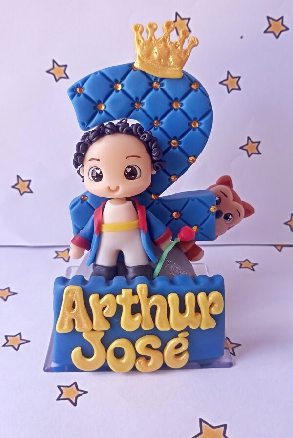 Vela Simples Pequeno Príncipe Personalizável